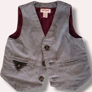 Cat & Jack Gray Kids Button-Up Vest